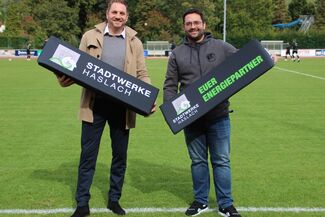 Sponsoring der Stadtwerke Haslach beim SV Haslach