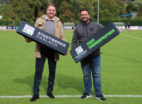Sponsoring der Stadtwerke Haslach beim SV Haslach