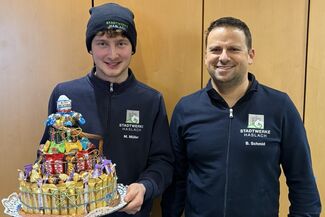 Mirco&#039;s erster Arbeitstag als Geselle